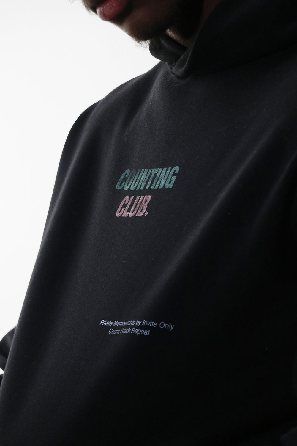 Counting Club Heavyweight Fleece Hoodie- Black