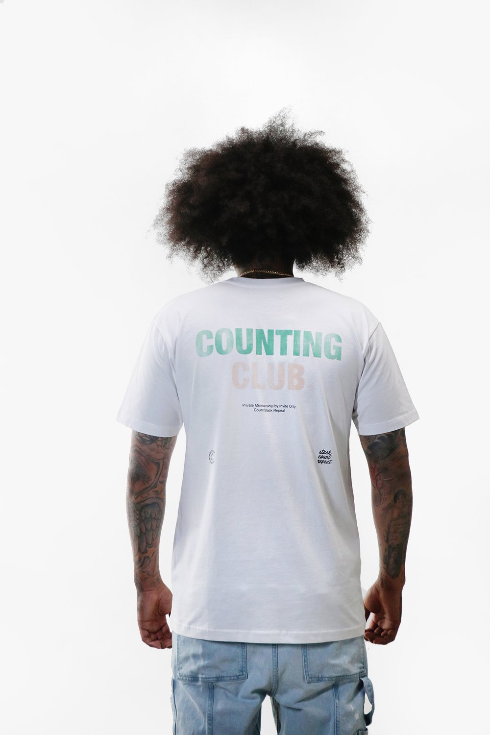 Counting Club Heavyweight T-shirt- White