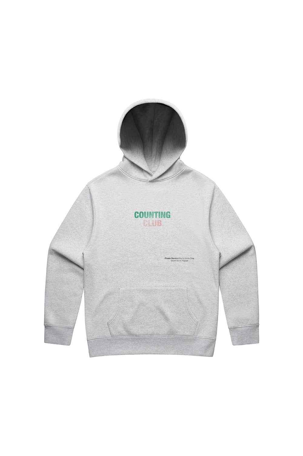 Counting Club Heavyweight Fleece Hoodie- White