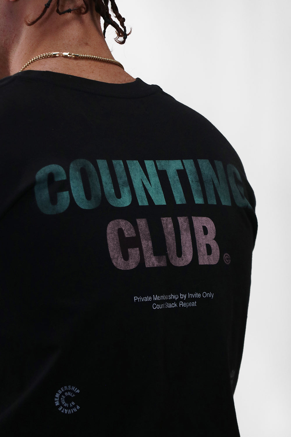 Counting Club Heavyweight T-shirt- Black