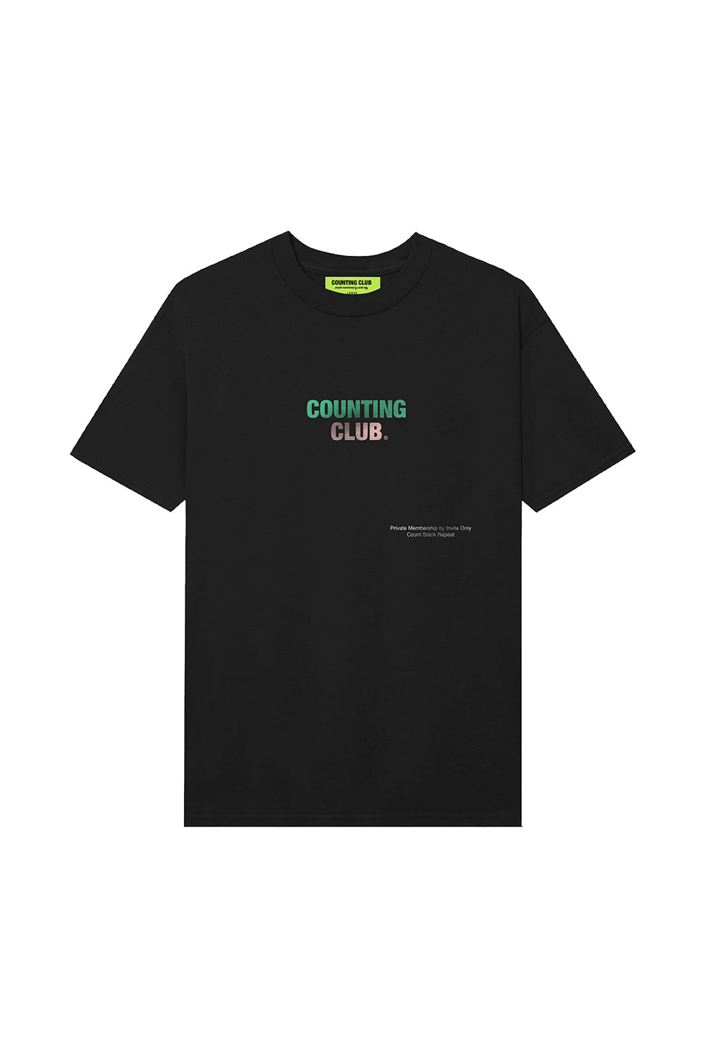 Counting Club Heavyweight T-shirt- Black